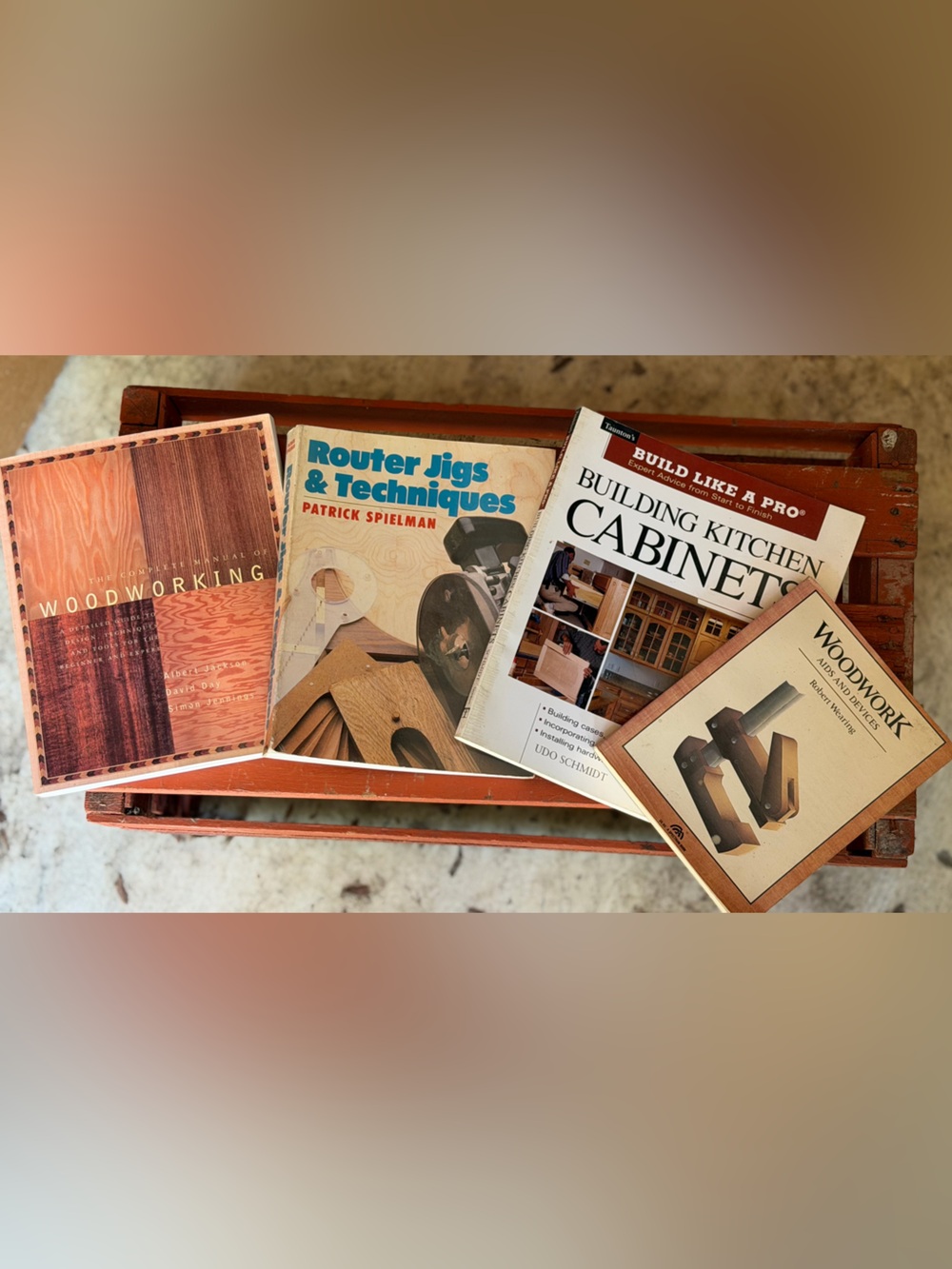 (4) woodworking books